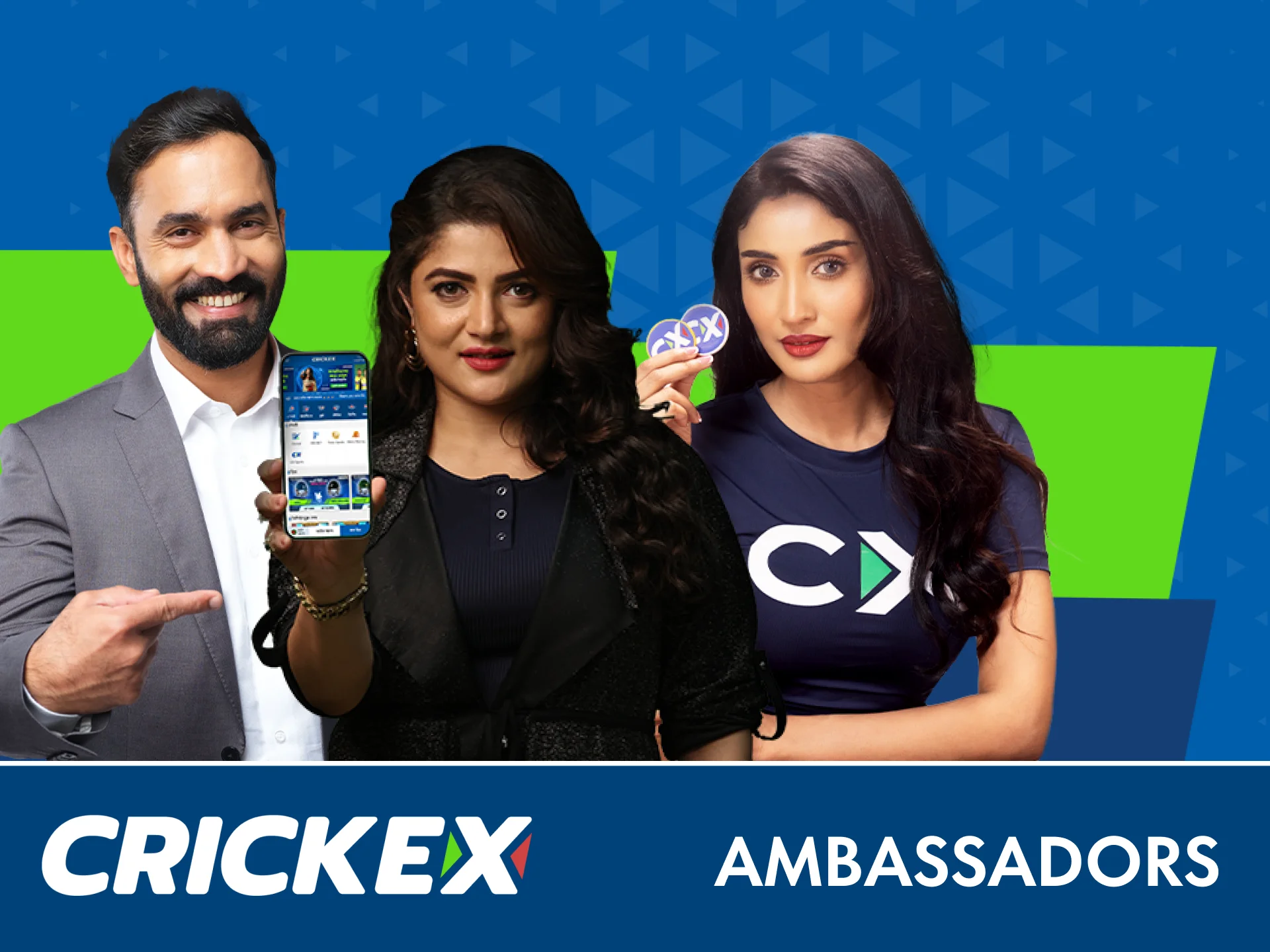 Follow Crickex ambassadors and join a trusted betting platform.