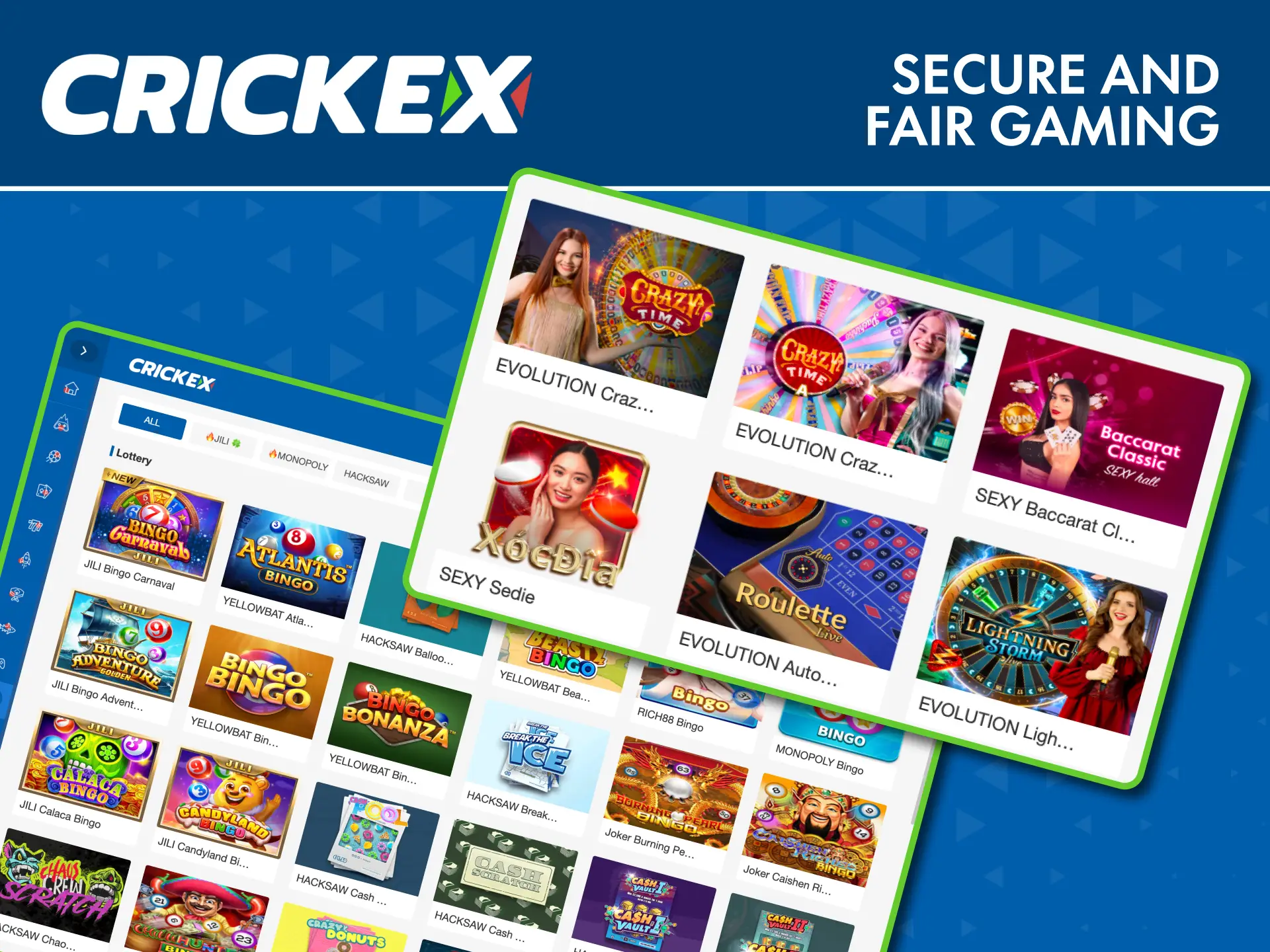 Play safely on Crickex with secure and fair gaming.