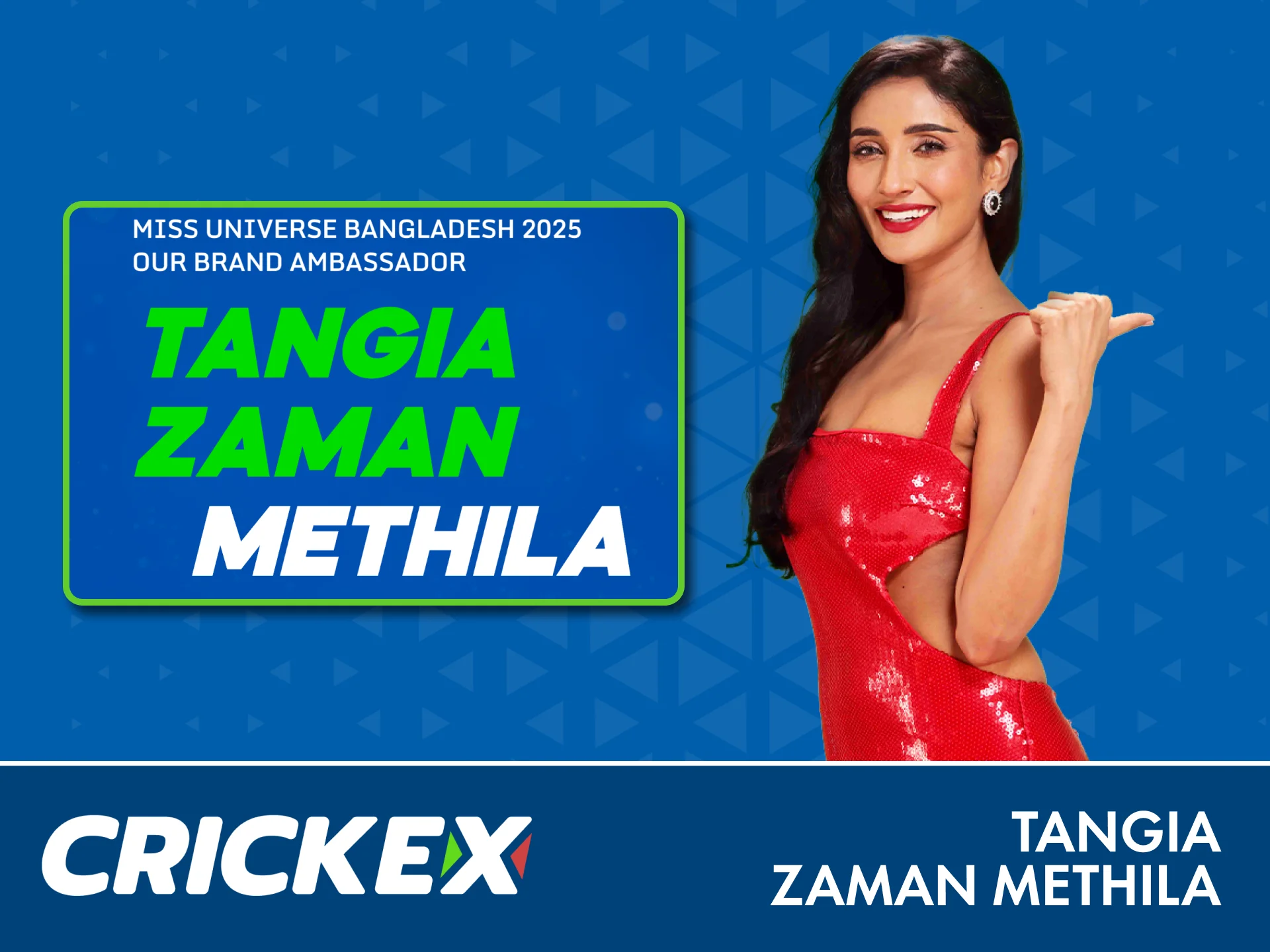 Discover Crickex promotions with ambassador Tangia Zaman Methila.