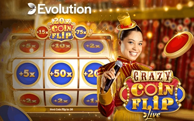 Try your luck with Crazy Coin Flip on the Crickex website.